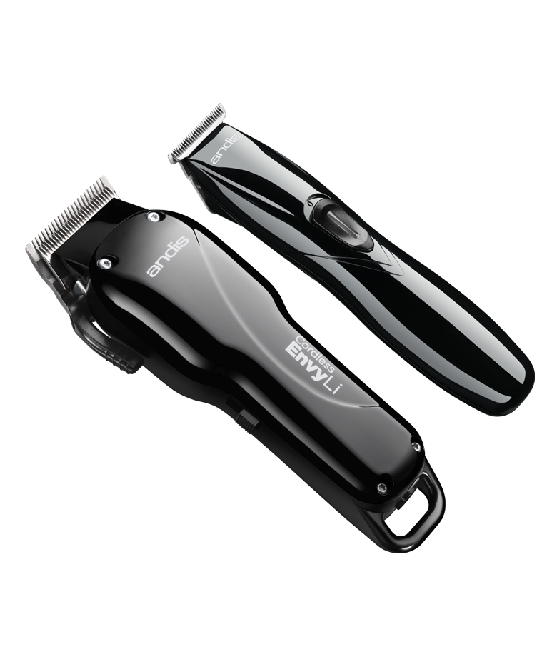 Andis Professional Finishing Combo, T-Outliner Beard Hair Trimmer with T-Blade, Gray, Model GTO Cordless Mens Long Lasting Lithium Battery Titanium